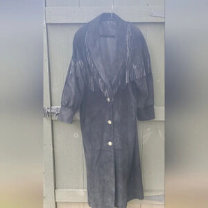 Vintage Suede Fringe Jacket